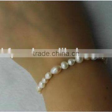 5-6 mm Multicolor Baroque Freshwater Pearl Bracelet photo-5