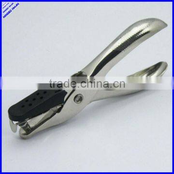 All metal struction single hole punch plier