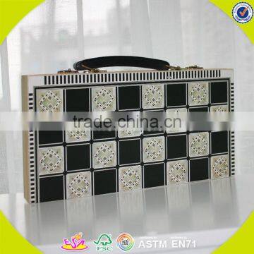 2017 Wholesale Portable Kids Wooden Chess Pieces Best Wooden Chess Pieces W11A056 photo-2