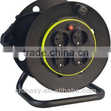 CE GS retractable waterproof IP20 power cable reel /extension