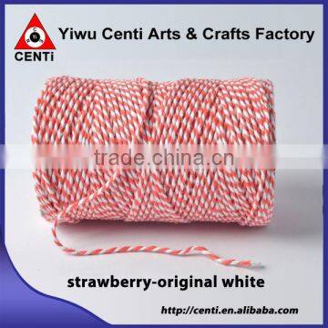 High Quality Double Colour Original Cotton Gift Packing Rope Bakers Twine photo-4