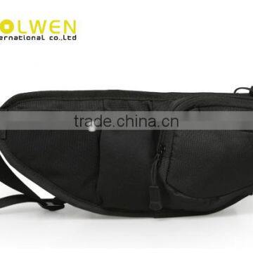 Leisure Black Waist Bag For Man