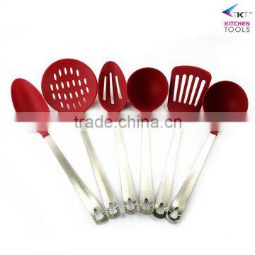 Kitchenware Stainless Steel Kitchen Utensils 6 Pieces nylon Cooking Utensils