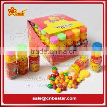 Lovely Bear Shaped Bottle Colorful Crisp Chocolate Bean