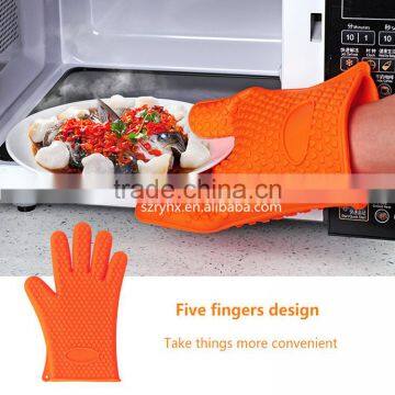Silicone Oven Mitts, Anti-Heat Silicone Gloves, Custom BBQ Gloves