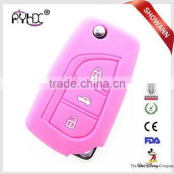 Wholesale silicone remote control car key sets silicone key cover for Toyota Camry Corolla