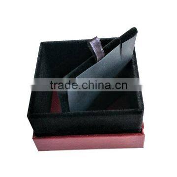 Hot Selling Custom Cardboard Velvet Jewelry Packaging Ring Box photo-4