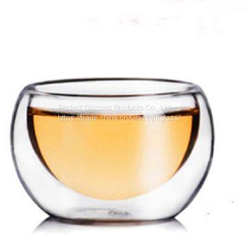 Mini glass cup for coffee and tea kungfu tea cup glass wine cup wholesale glass cup for resturant and hotel