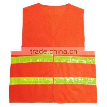 custom high visibility reflective work vest with pockets for running supplier