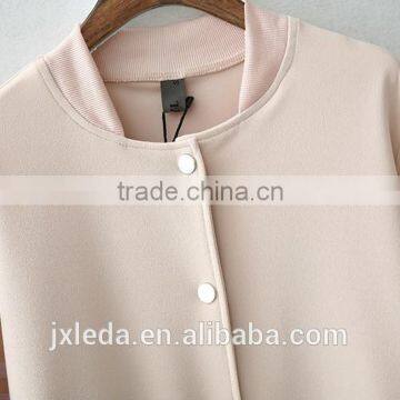 Brand New Cute Baseball Jacket Long Sleeve Bomber Jacket Stand Collar Slim Womens Coats And Jackets 2016 photo-3