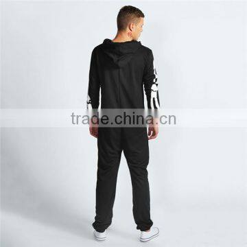 PA0004A Adult Footless Pajamas Adult Onesie With Skeleton Printing photo-2