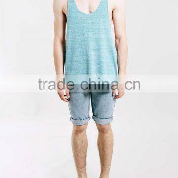 Stringer Custom Made Plain 100% Cotton Wholesale Bodybuilding Stringer Singlet in Bulk photo-3