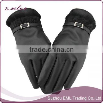 NEW ARRIVAL Fancy Winter Fake Leather Women Gloves