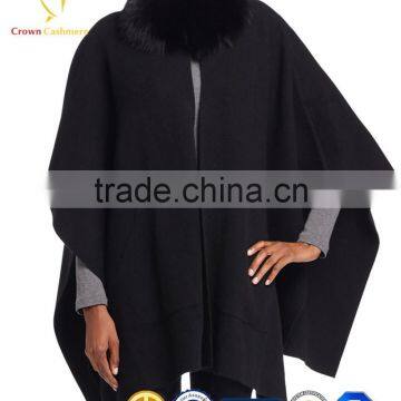 Fashion Design Luxury Ladies' Cashmere Shawl With Fur photo-2