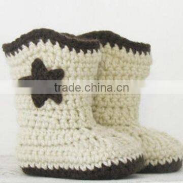 Most Popular Hand Crochet Free Knitting Pattern Baby Shoes photo-2