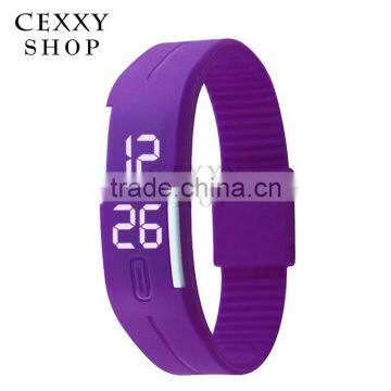 2016 Fashionable Cheap Waterproof Rubber Digital Silicone Led Watch For Sports