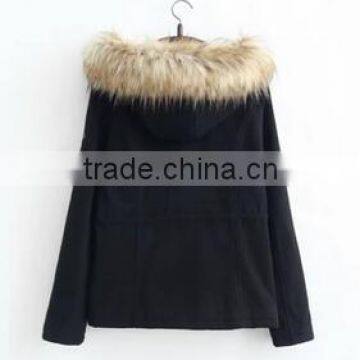 Runwaylover EY0986C Fashion Woman Clothes Fur Collar Women Winter Thick Padded Parka Jacket photo-4