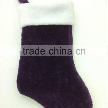 Good Quality Cheapest Christmas Stocking,new Design Purple Plush Xmas Stockings photo-2