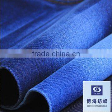 dark indigo denim cotton fabric