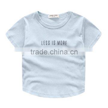 Wholesale Summer Cotton Short Sleeves Boys Kids Round Neck T-shirt photo-2