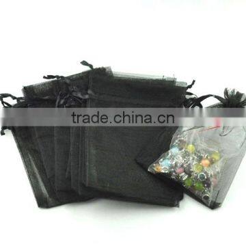 Black Organza Jewelry Packaging Bags Wedding Candy Packing Bag photo-2