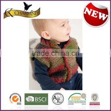 Charmkey Mixed Color Euro Baby Yarn 100% Polyester Textured Yarn for Baby Sweater photo-6
