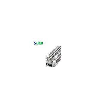 AWG 24 - 10 6.2mm Single Level Compact Din Rail Mount Terminal Blocks 300V 32A