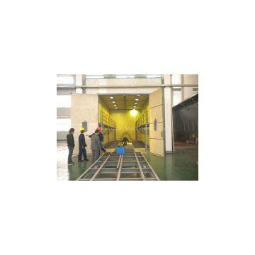 Foundry Hardwares Rust Protection Pretreatment Sand Blasting Booth