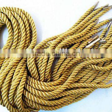 Gold Metallic handle rope
