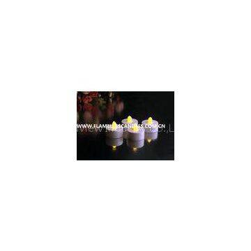 White Body flameless LED Tealight Candles , Plastic LED Candles Set for Christmas or Event