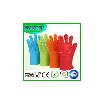 100% Food Grade Heat Resistant Silicone BBQ Glove, Silicone Oven Mitts photo-3