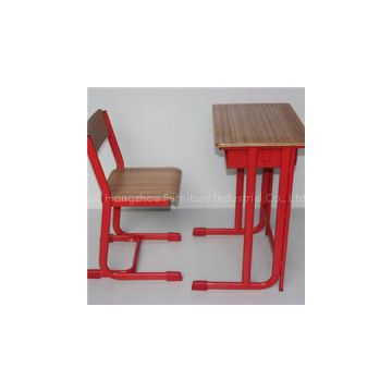 Plywood Single School Desk And Chair