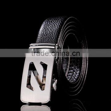 top quality genuine leather fiirst layer cowhide belt /haimg leather golf belt/ cow hide golf belt