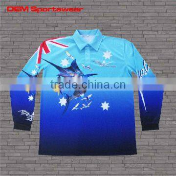 2013 custom sublimation fishing shirts