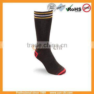 custom design polyester men casual dress socks with 3 pair packs