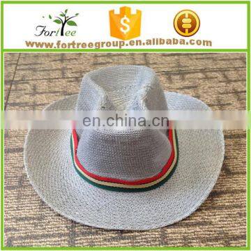 China wholesale men cheap straw fedora hats