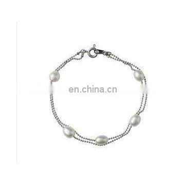 2013 latest design pearl bracelate--double string