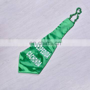 Green Party night funny novely neck tie