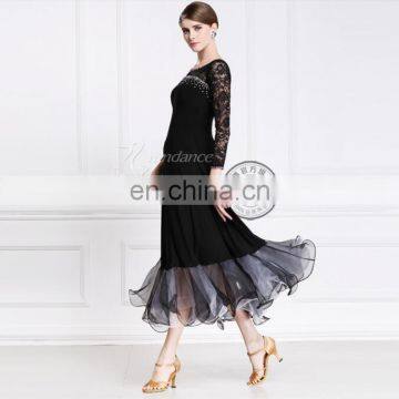 Long Ballroom Practice Dancewear Dress M-108 photo-3
