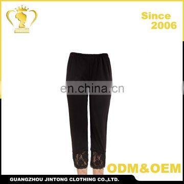 Ladies new design casual loose long cotton pants