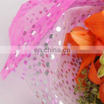 2015 Best Selling Products Bronzing Organza Tolle Flower Wrapper Packing photo-3