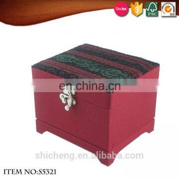 Fabric Rectangle Popular Ballerina Dancer Jewelry Music Box photo-3