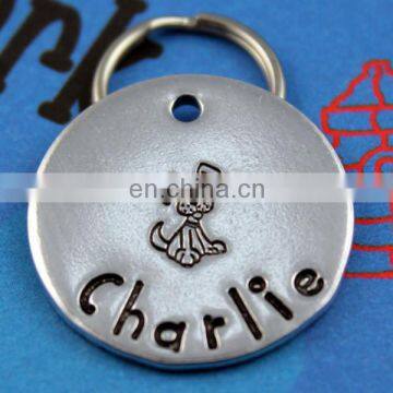 Lovely personalized metal dog tag, engraved metal pet tag