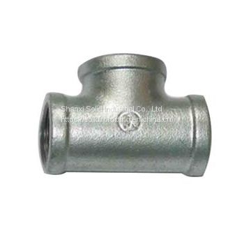 Malleable iron pipe fitting tee