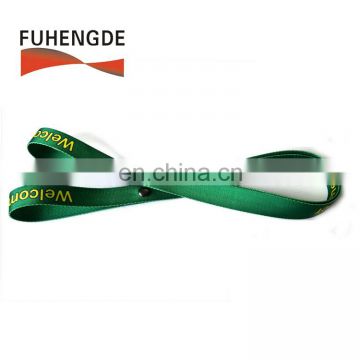 Customized Soft Comfortable green pp webbing carrying belt printed