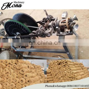 Straw braiding machine/ dry grass rope making machine