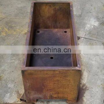 Corten Steel Planters With Four Feet photo-3