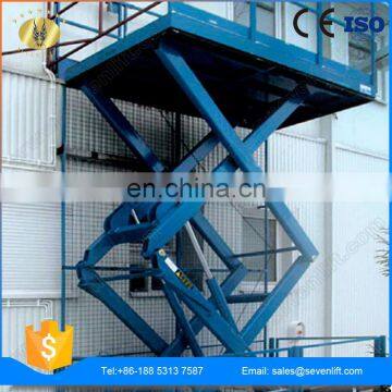 7LSJG Shandong SevenLift 1m Hydraulic Mini Stationary Scissor Vertical Residential Cargo Lift