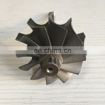 TD04HL 45.65X52mm 11 blades turbine shaft /turbo wheel /turbo shaft 93mm shaft length