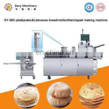 Fully automatic high capacity Chapati Pita Tortilla Roti bread Lavash making machine with natual gas oven